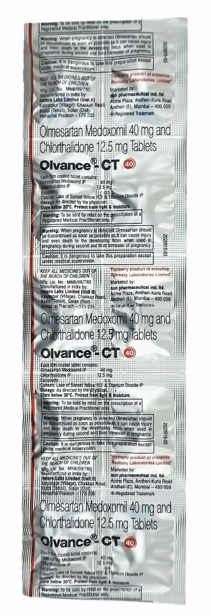 Olvance-CT, Olmesartan and Chlorthalidone