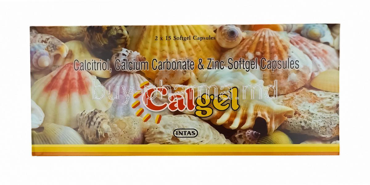 Calgel, Calcitriol, Elemental Calcium and Zinc