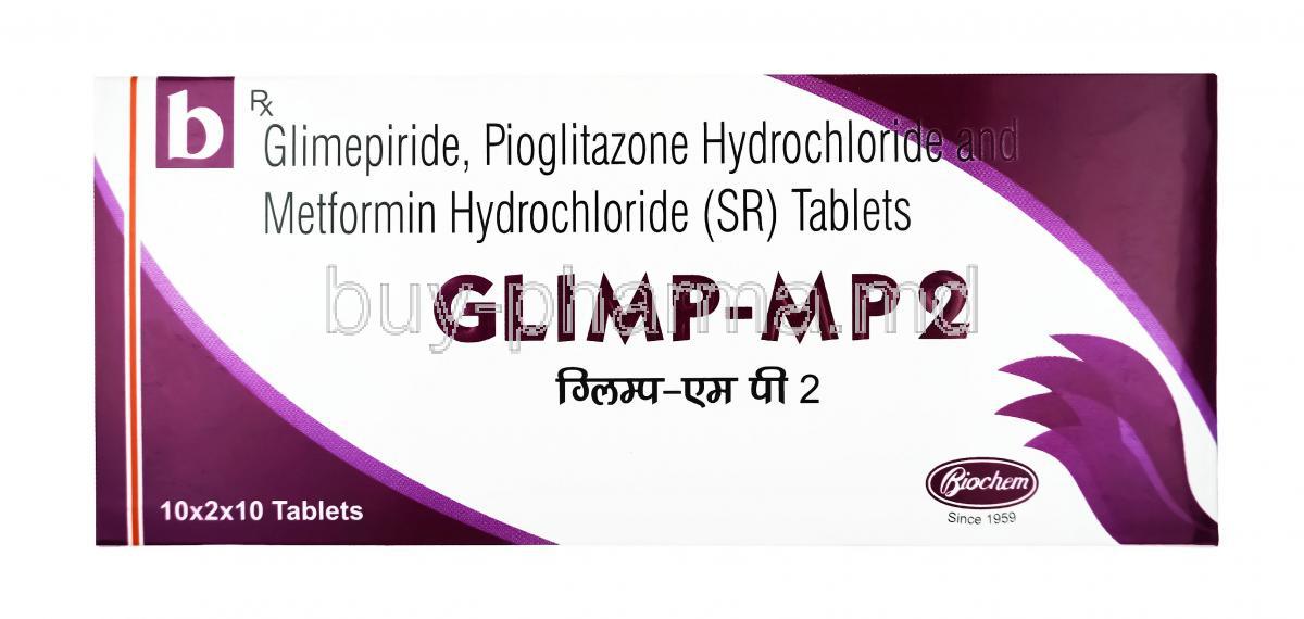 GLIMP MP, Glimepiride, Metformin and Pioglitazone