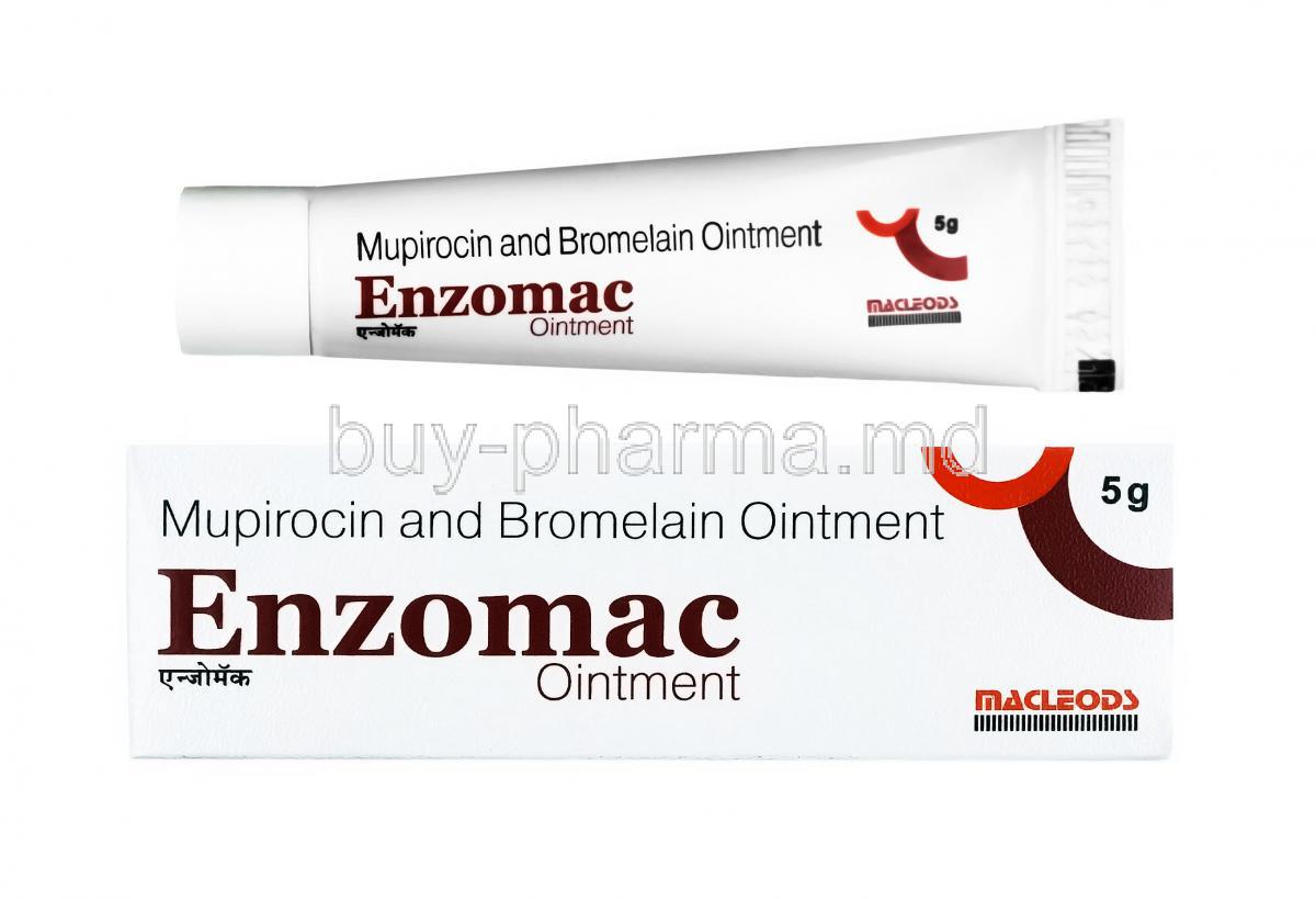 Enzomac Ointment, Mupirocin and Bromelain