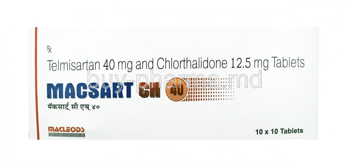 Macsart CH, Telmisartan and Chlorthalidone