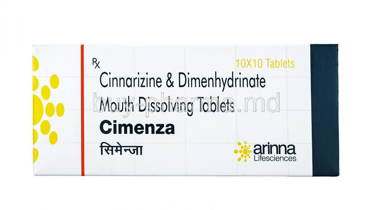 Cimenza, Cinnarizine and Dimenhydrinate (Mouth Dissolving)