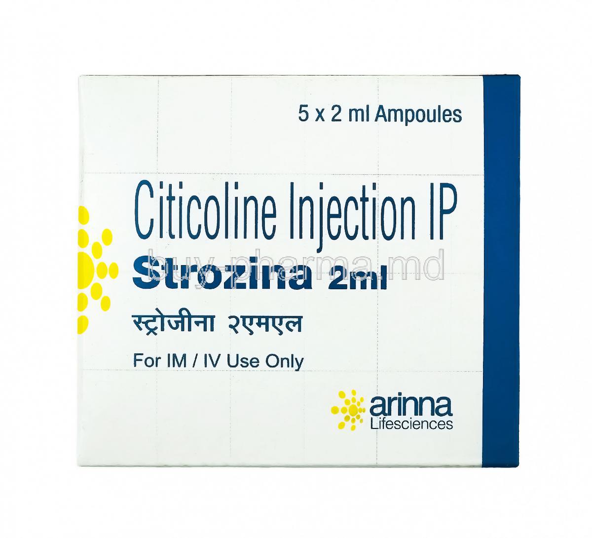 Strozina Injection, Citicoline