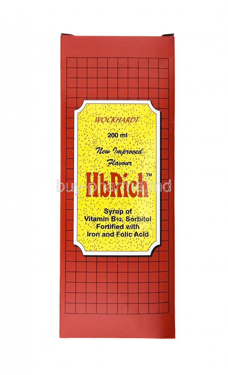 HbRich Syrup, Cyanocobalamin, Elemental Iron and Folic Acid