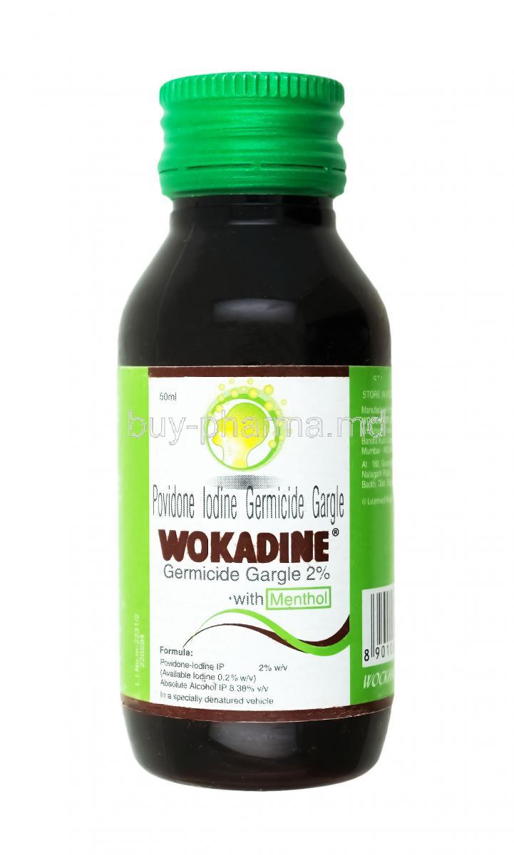 Wokadine Gargle, Povidone Iodine 50ml