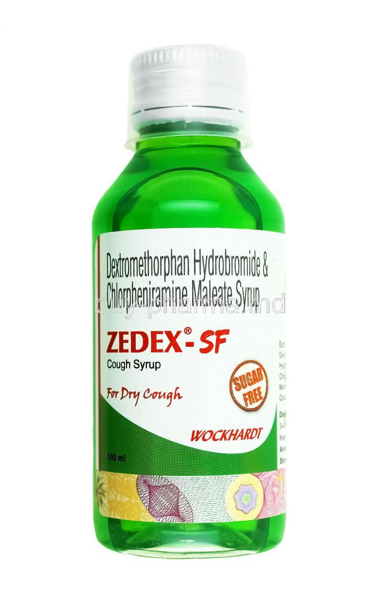 Zedex Cough Syrup, Chlorpheniramine and Dextromethorphan