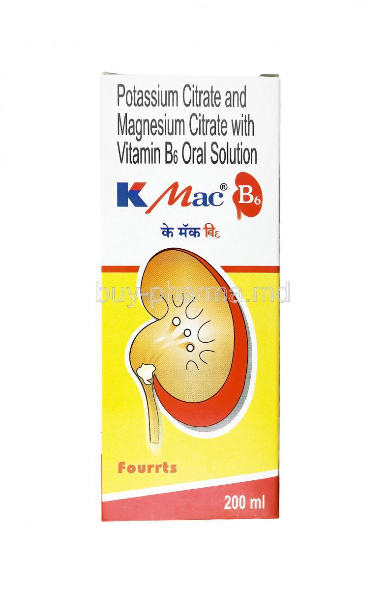 K Mac B6 Liquid, Magnesium, Potassium and Vitamin B6