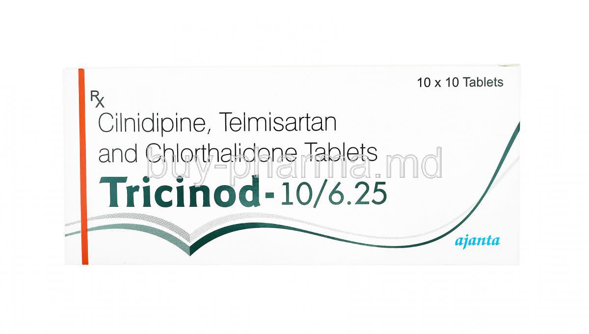 Tricinod, Telmisartan, Cilnidipine and Chlorthalidone