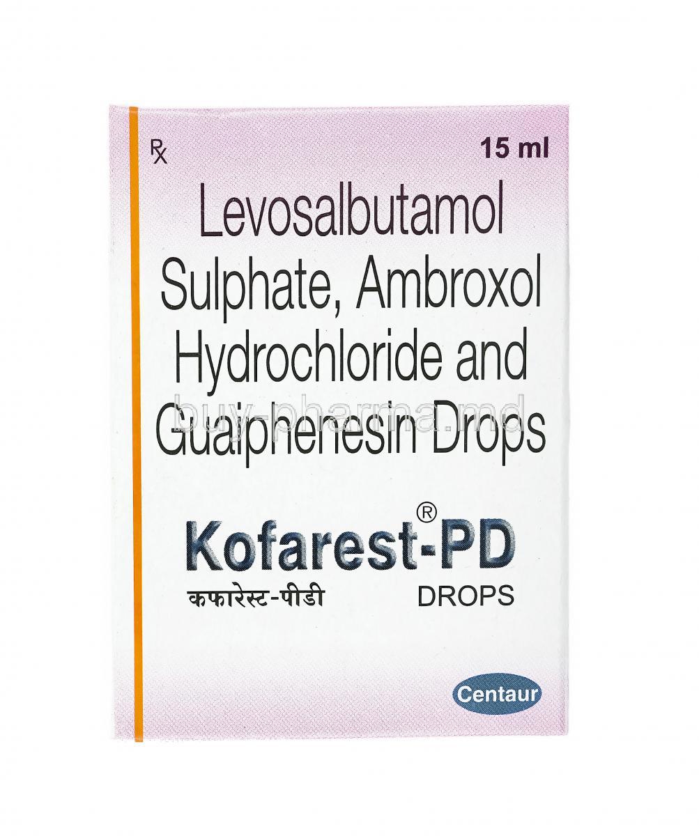 Kofarest-PD Drop, Ambroxol, Levosalbutamol and Guaifenesin