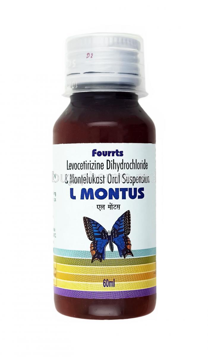 L Montus Suspension, Levocetirizine and Montelukast
