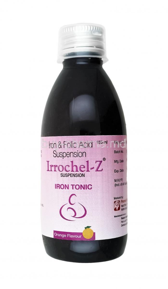 Irrochel-Z Syrup bottle