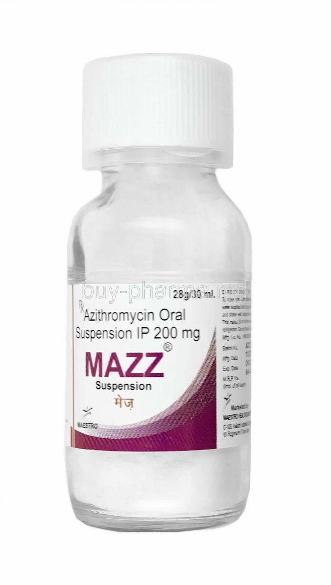Mazz Syrup, Azithromycin bottle