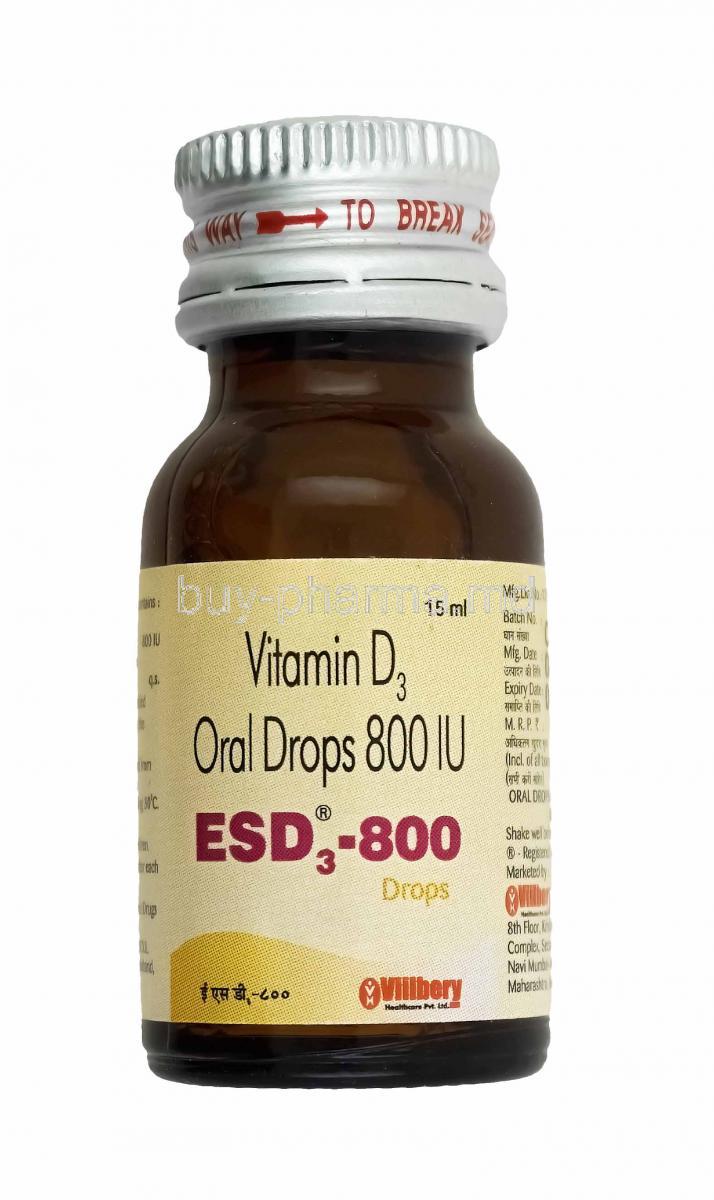 ESD3 Drops, Cholecalciferol bottle