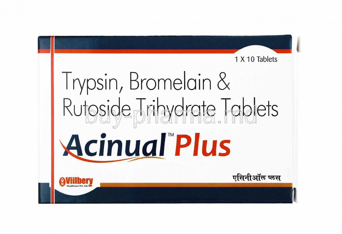 Acinual Plus, Bromelain, Trypsin and Rutoside
