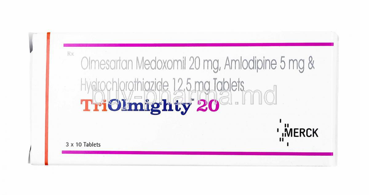Triolmighty, Olmesartan, Amlodipine and Hydrochlorothiazide