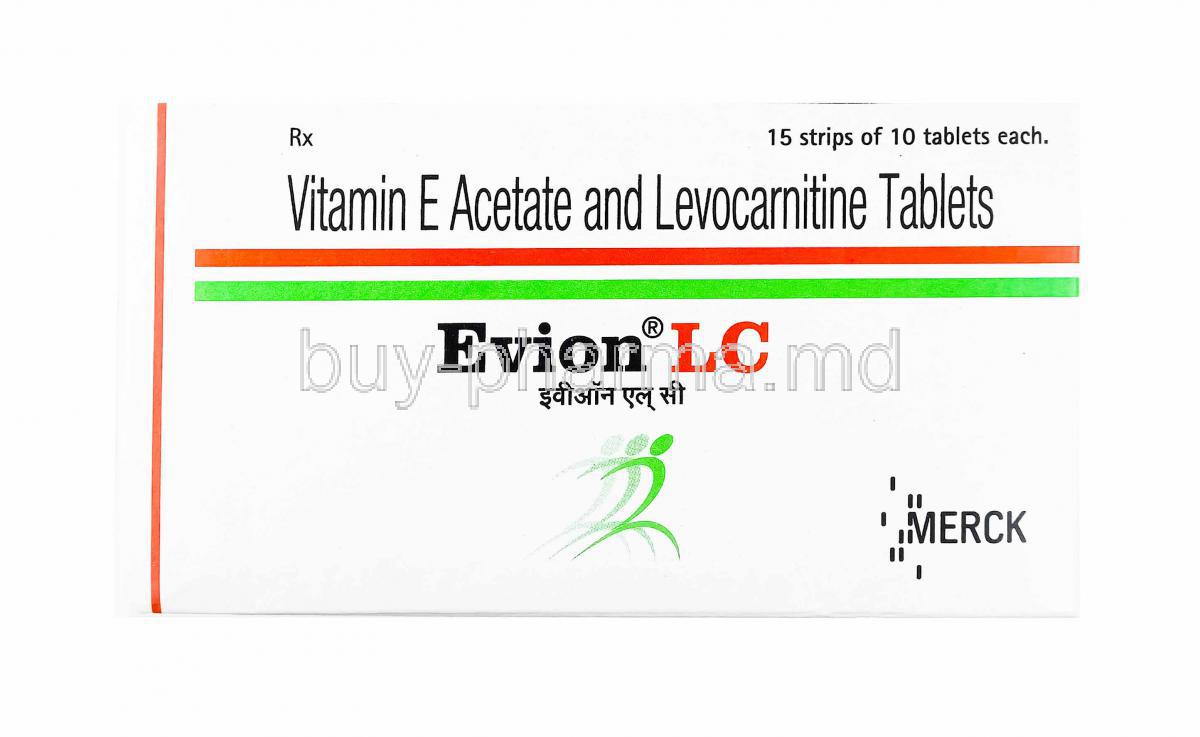Evion LC, Levo-carnitine and Vitamin E