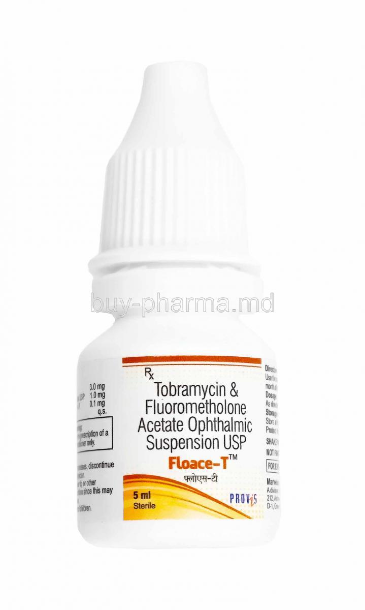 Floace-T Opthalmic Suspension, Tobramycin and Fluorometholone bottle