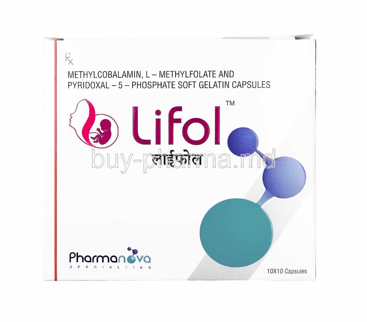 Lifol, Methylcobalamin, L-Methylfolate and Pyridoxal-5-Phosphate