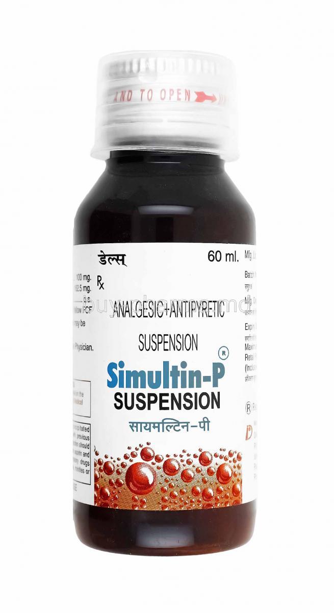 Simultin P Suspension, Ibuprofen and Paracetamol