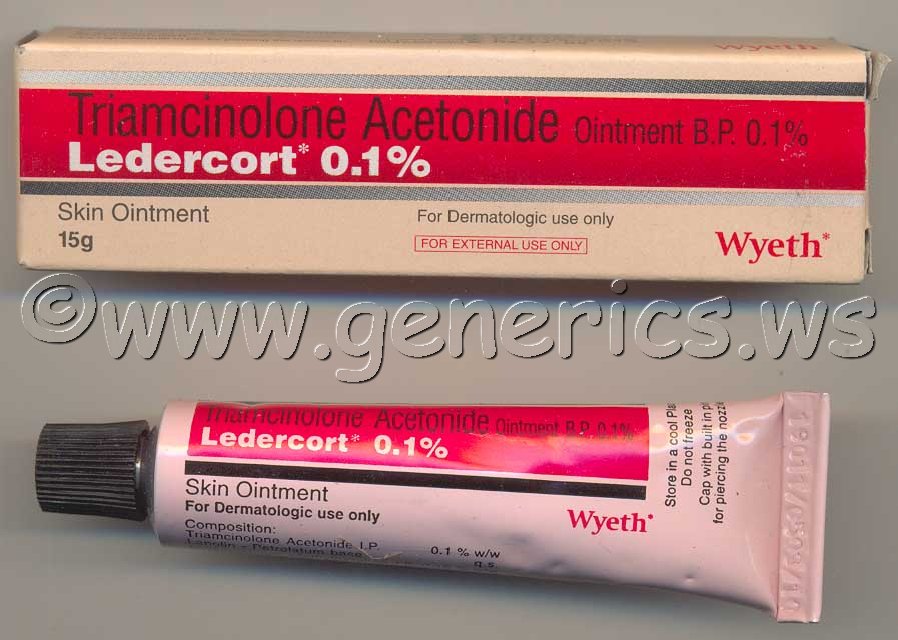  Wyeth Ledercort Triamcinolone Acetonide Ointment 0.1% 15 gm