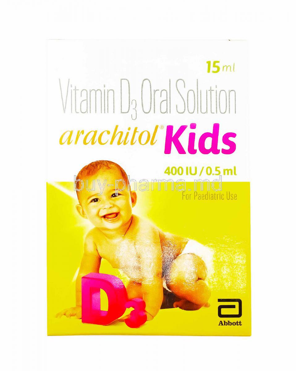 Arachitol Kid Oral Solution, Cholecalciferol 400IU