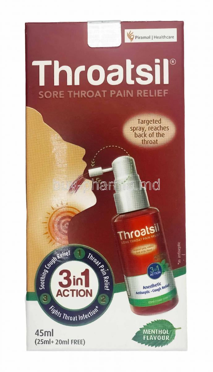 Throatsil Sore Throat Pain Relief Spray