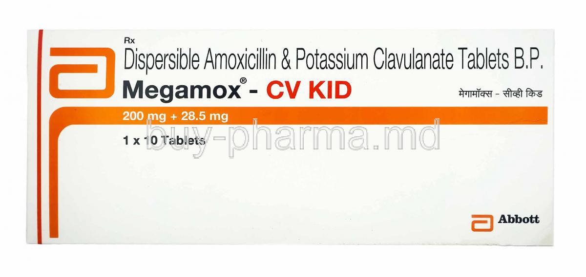 Megamox CV Kid, Amoxicillin and Clavulanic Acid