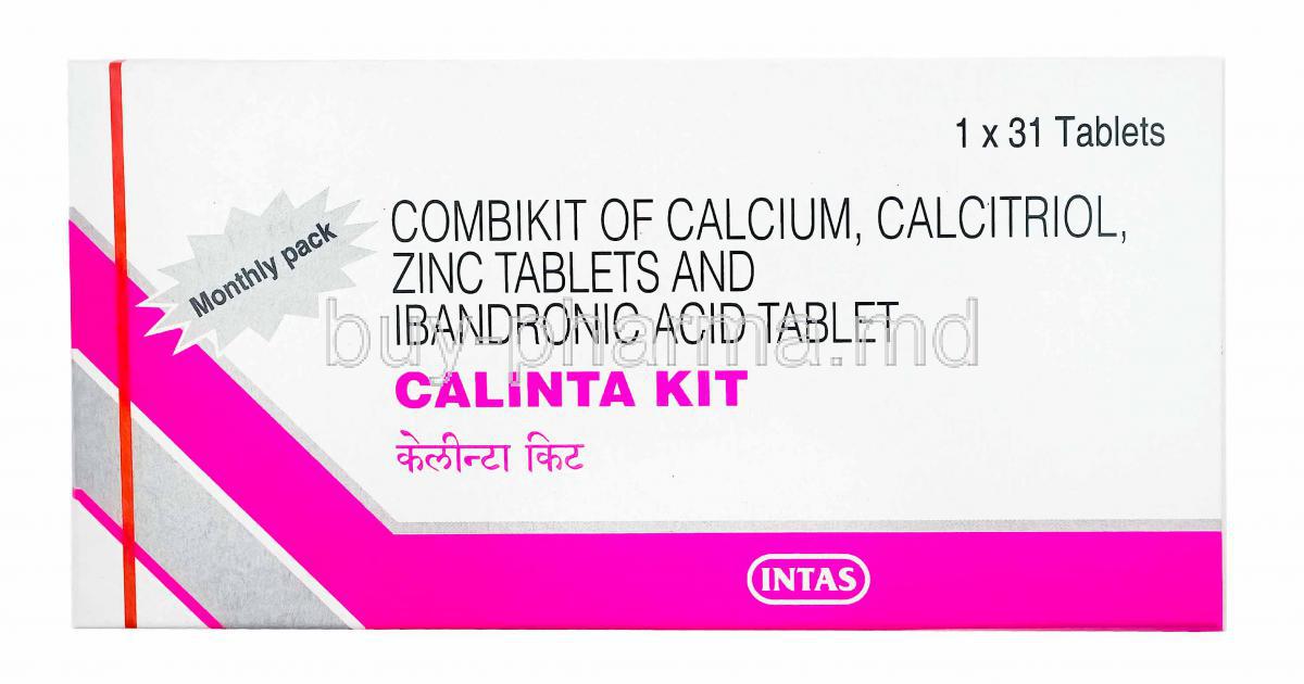 Calinta Kit, Calcium, Calcitriol, Zinc and Ibandronic Acid