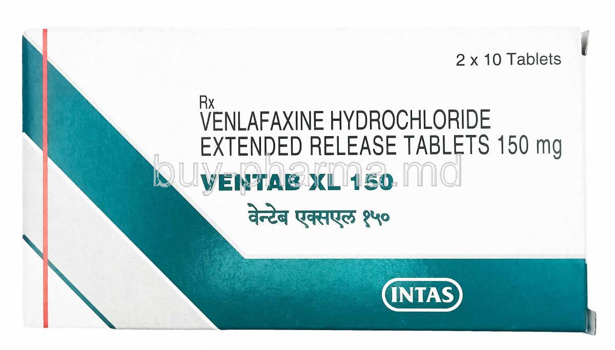 Ventab XL, Venlafaxine 150mg