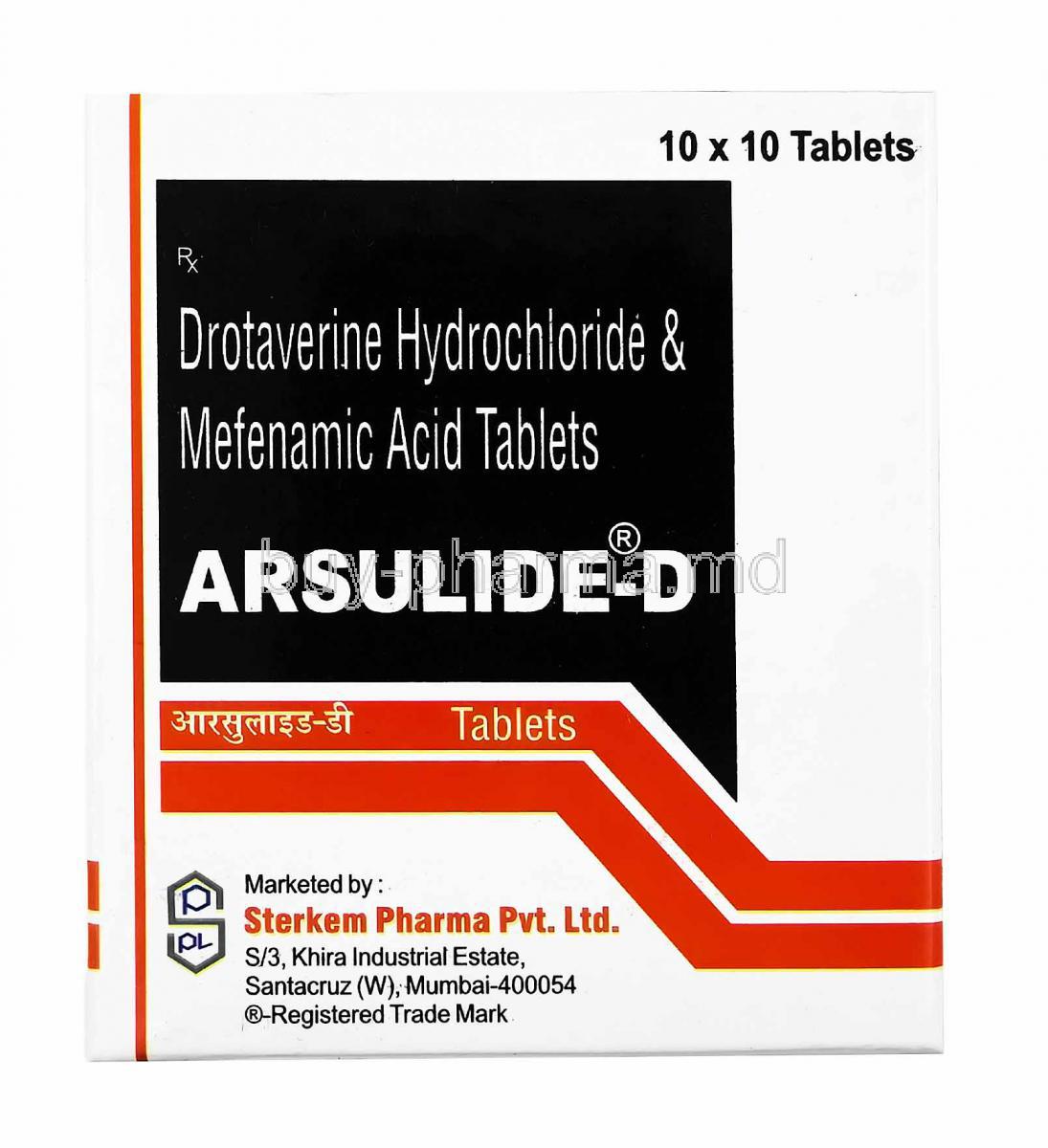 Arsulide D, Dicyclomine and Nimesulide