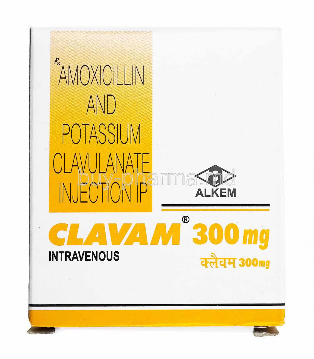 Clavam Injectionicon, Amoxicillin and Clavulanic Acid 300mg