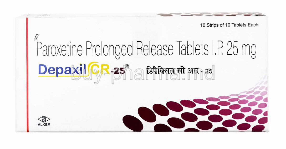 Depaxil, Paroxetine 25mg box
