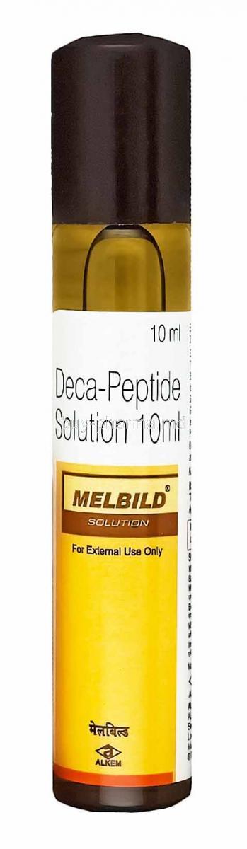 Melbild Solution, Deca Peptide container