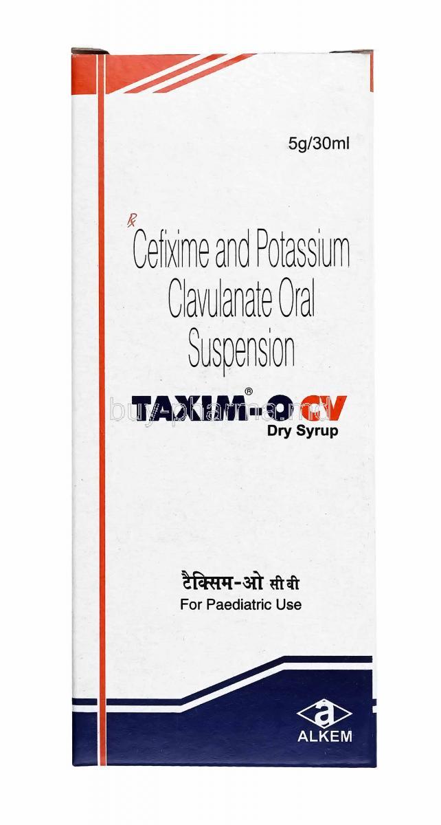 Taxim-O CV Dry Syrup, Cefixime and Clavulanic Acid