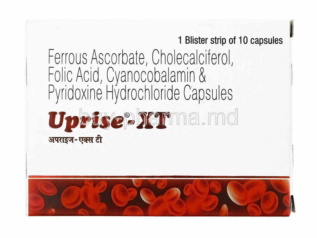 Uprise-XT, Iron, Cholecalciferol, Folic acid, Cyanocobalamin and Pyridoxine