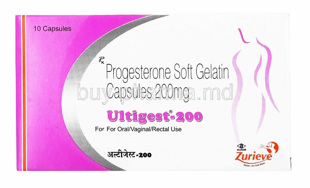Ultigest, Progesterone 200mg