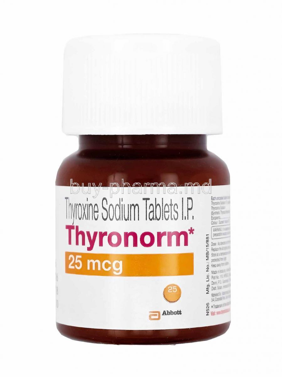 Thyronorm, Levothyroxine 25mcg