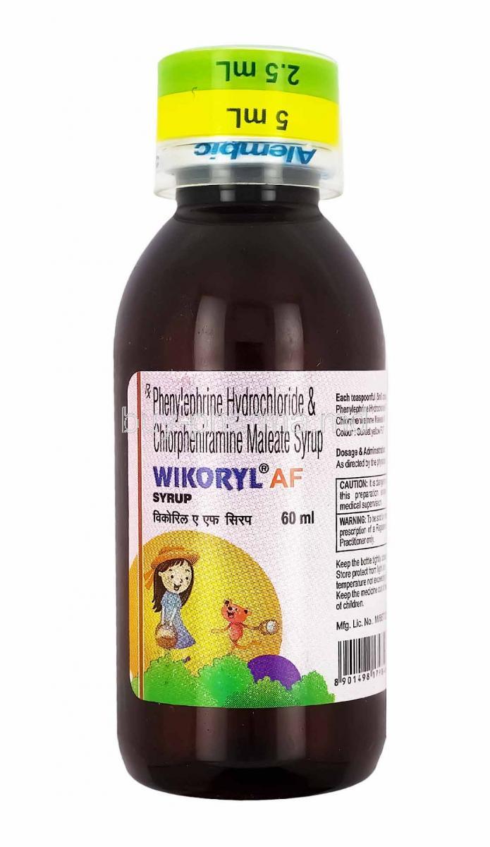 Wikoryl AF Syrup, Chlorpheniramine and Phenylephrine
