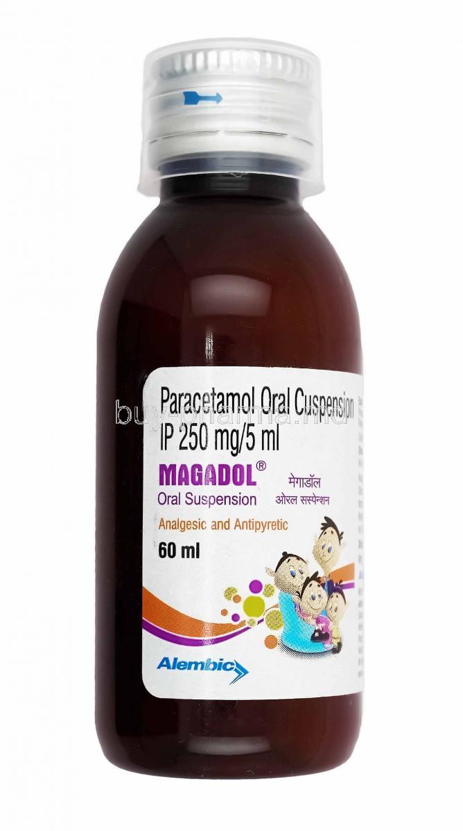 Magadol Oral Suspension, Ibuprofen and Paracetamol