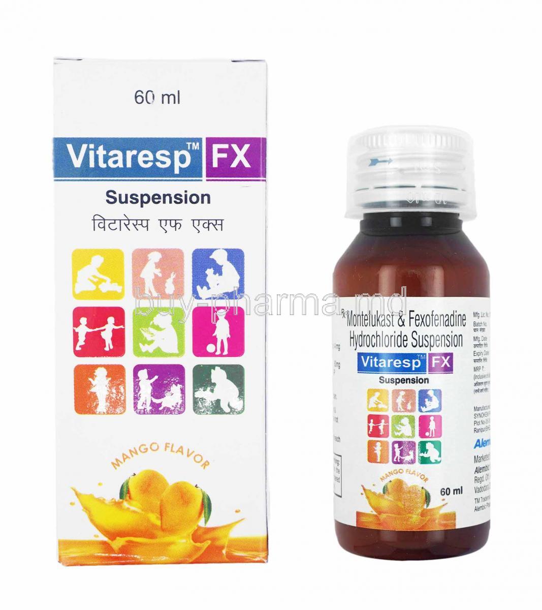 Vitaresp FX Suspension, Montelukast and Fexofenadine