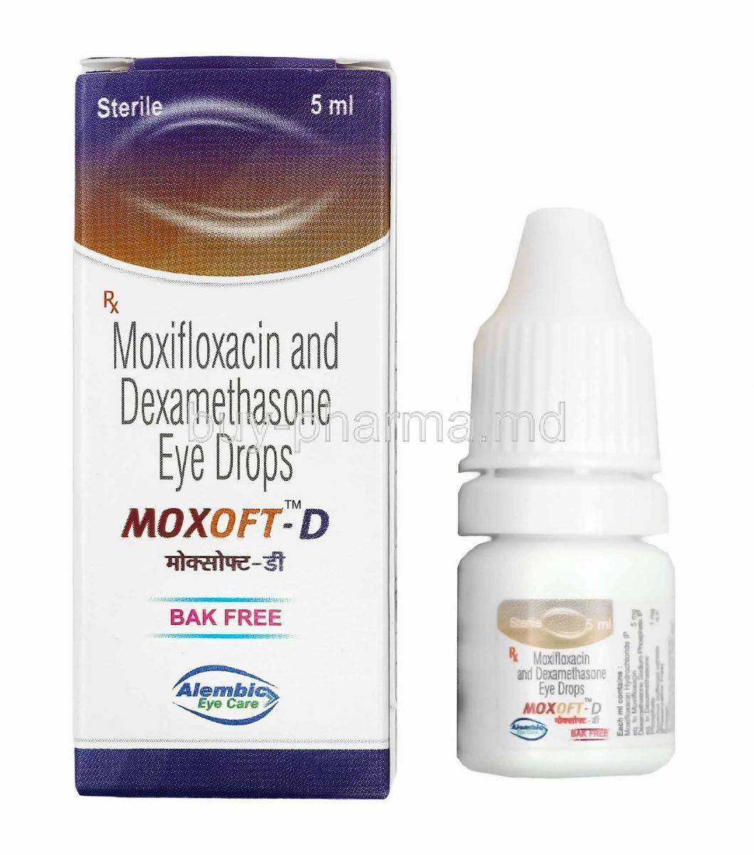 Moxoft-D Eye Drop, Moxifloxacin and Dexamethasone
