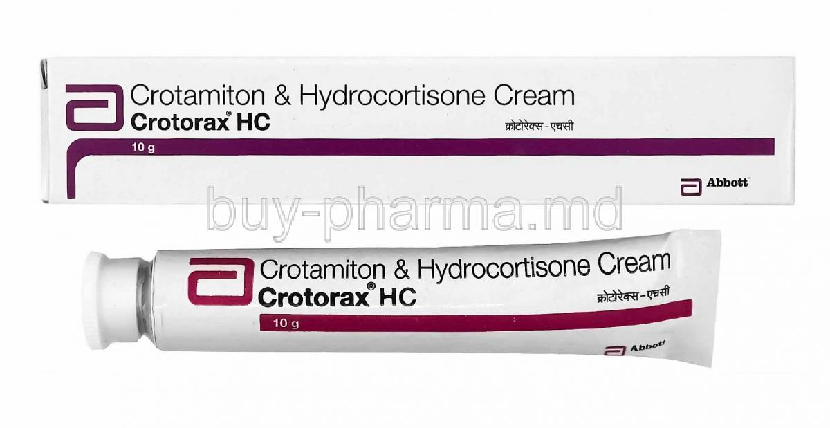 Crotorax HC Cream, Crotamiton and Hydrocortisone