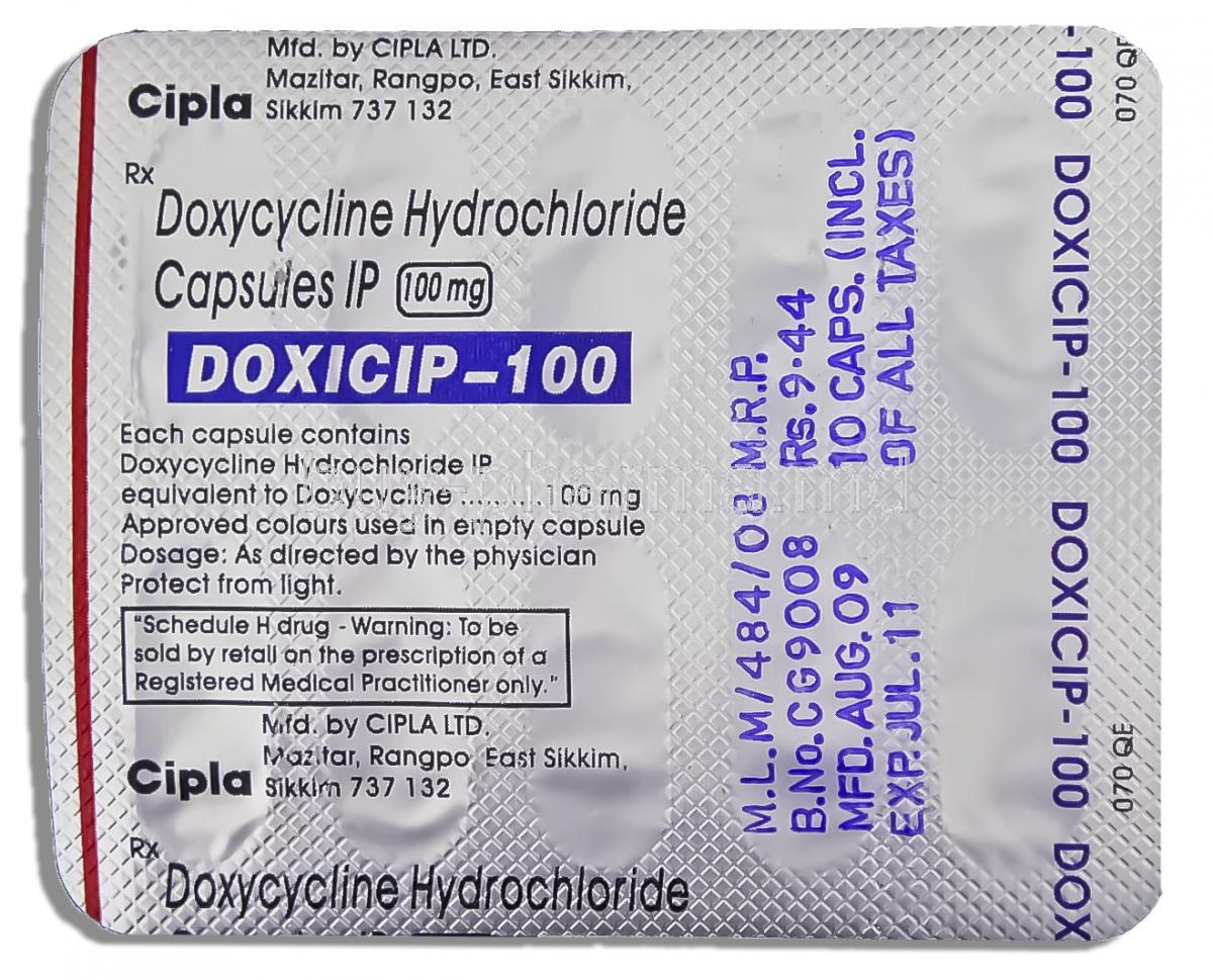 Shidox, Doxycycline HCL, 100mg, Box