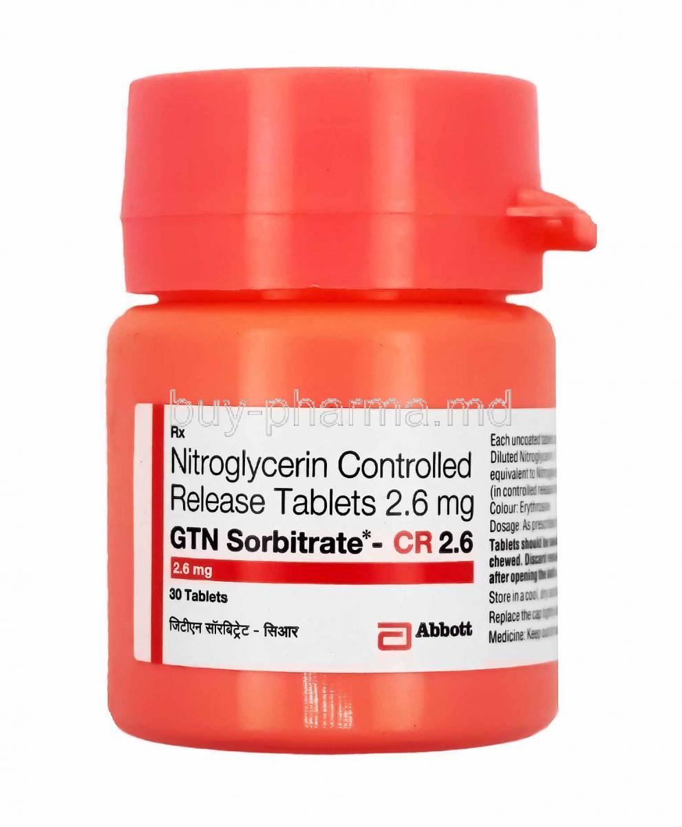 GTN Sorbitrate, Nitroglycerin 2.6mg