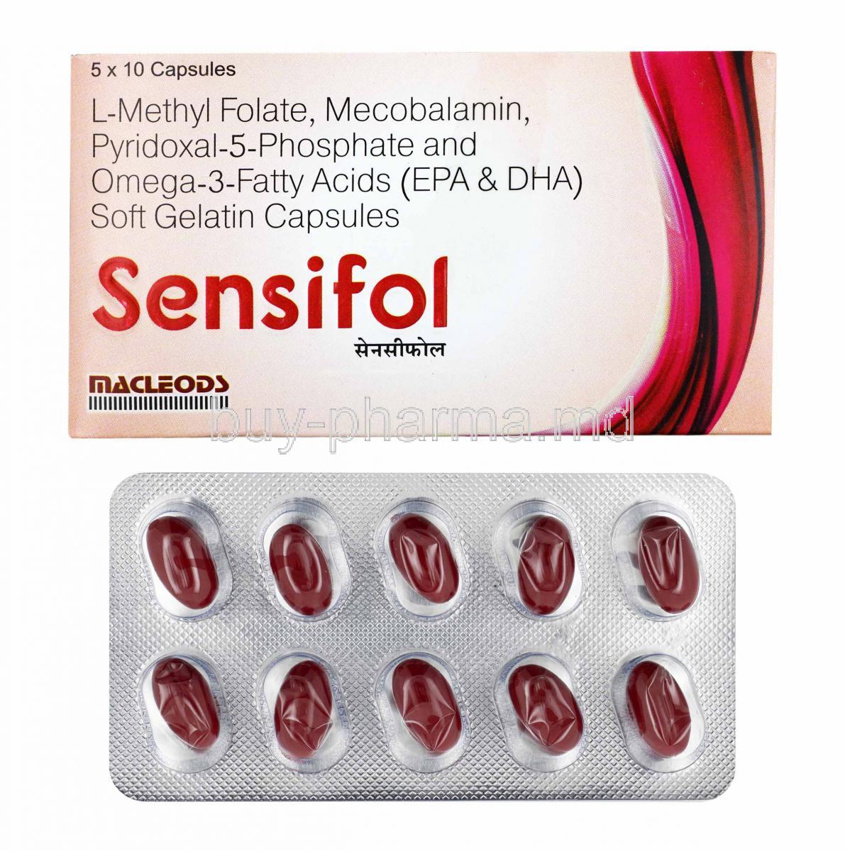 Sensifol box and capsules