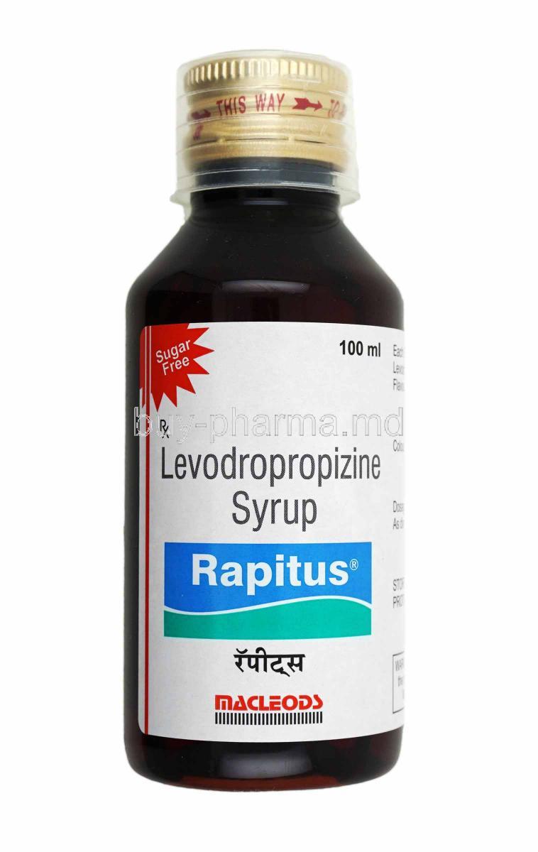 Rapitus Syrup, Levodropropizine bottle
