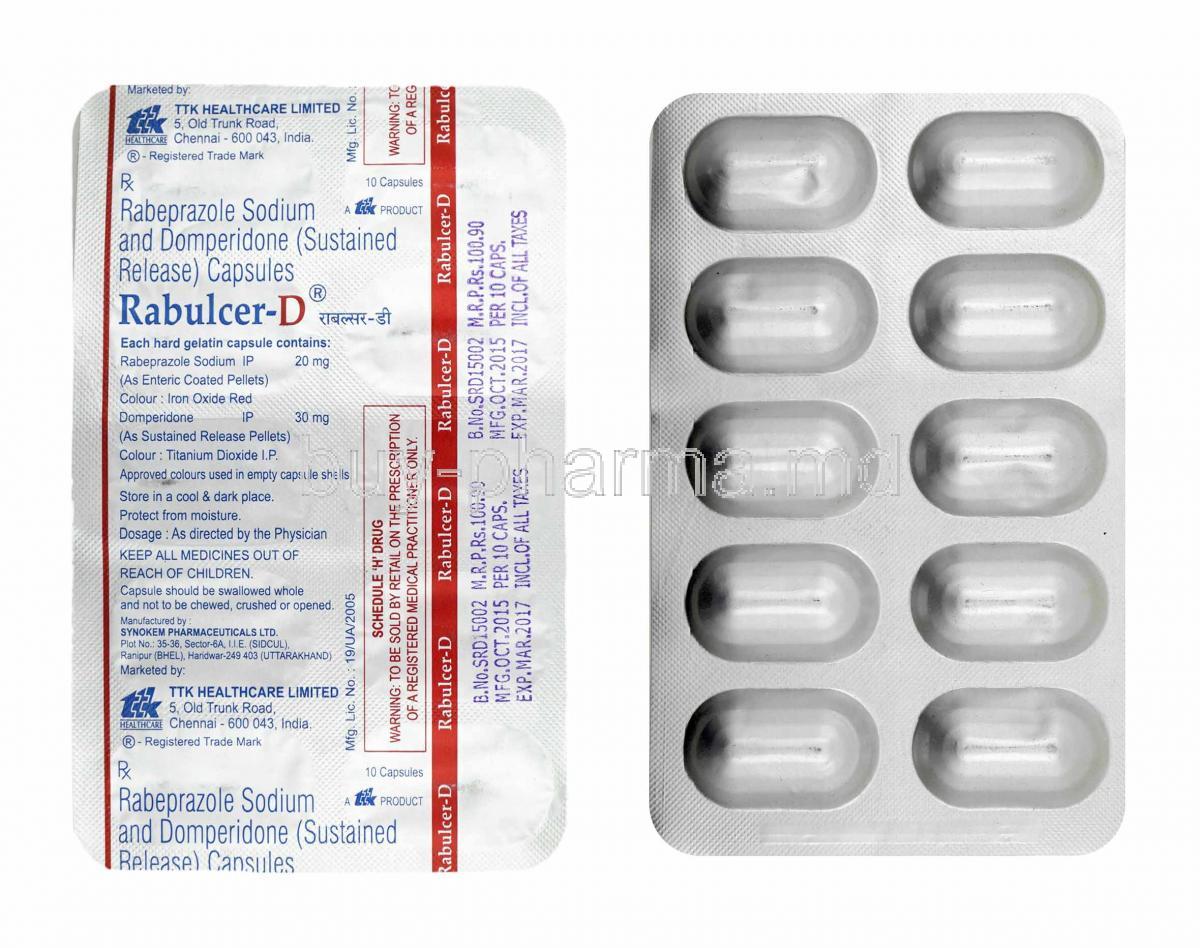 Rabulcer-D, Domperidone and Rabeprazole capsules
