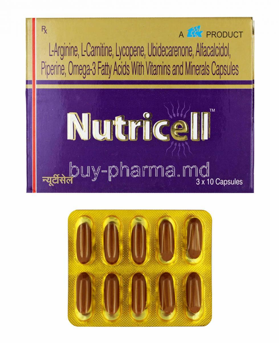 Nutricell box and capsules
