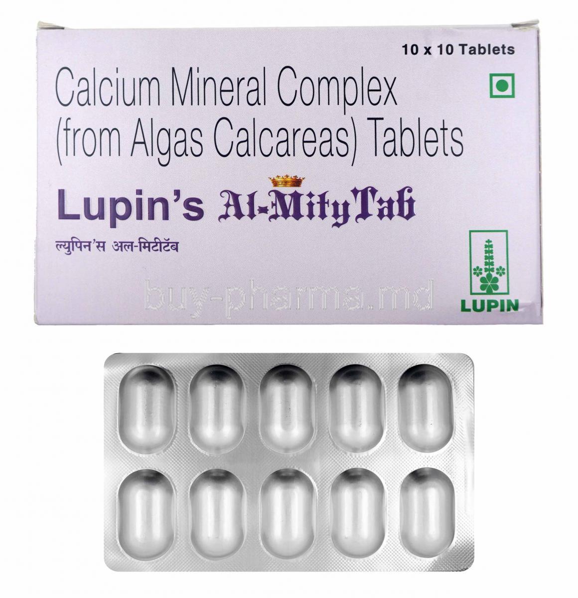 AL-Mity, Calcium box and tablets