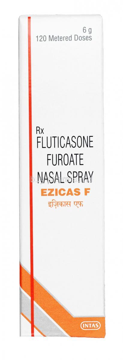 EZICAS F, Fluticasone, 27.5mcg 120md, Nasal Spray, box